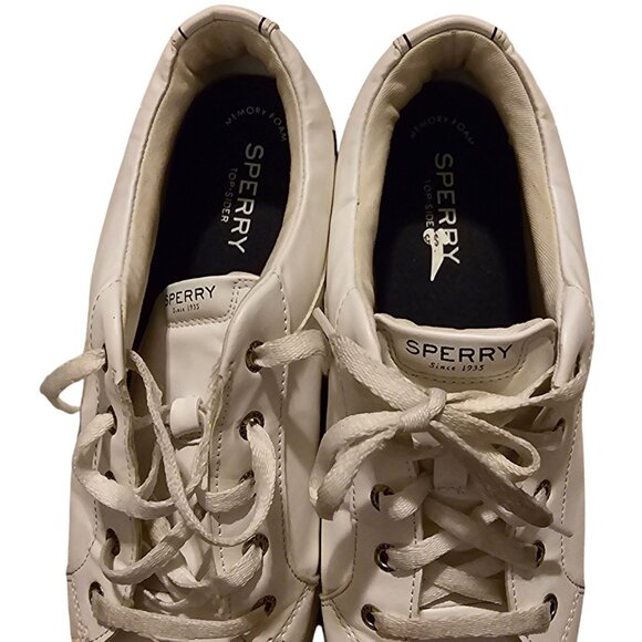 Sperry Women's White Femmes Canvas Sneakers Size 11 (STS 86035) - Picture 7 of 10